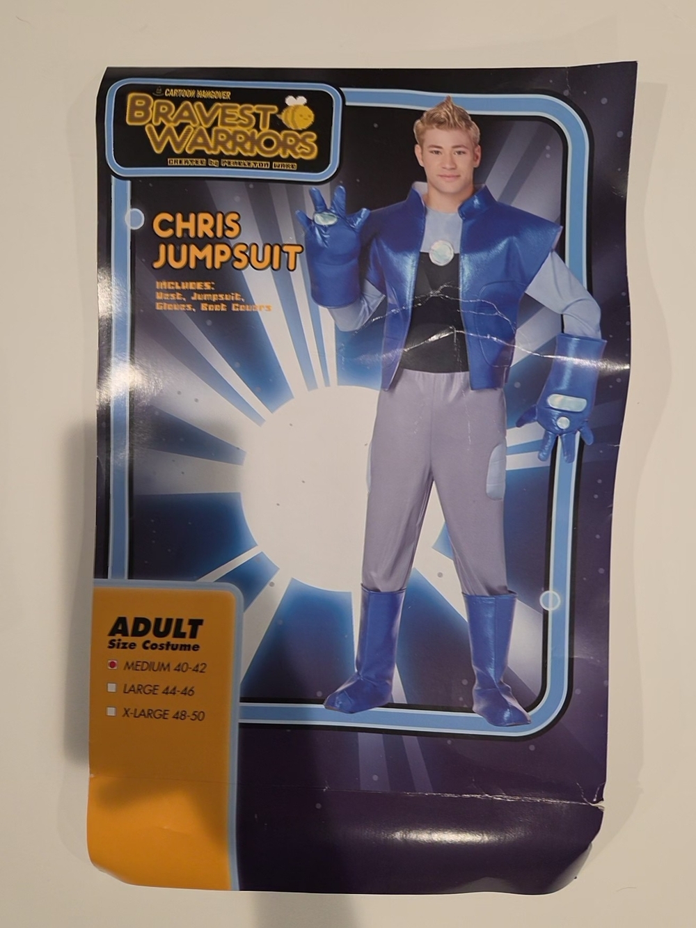 Men's Bravest Warriors Chris Jumpsuit Costume - Picture 1 of 9